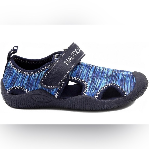 Gently Used Nautica Kids Water Shoe Closed-Toe Sport Sandal in Kettle Gulf Blue - Picture 3 of 14